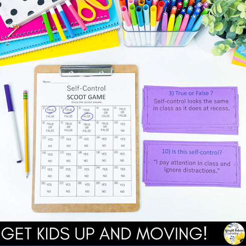 SEL Scoot BUNDLE - School Counseling Games for Growth Mindset, Empathy, & more!